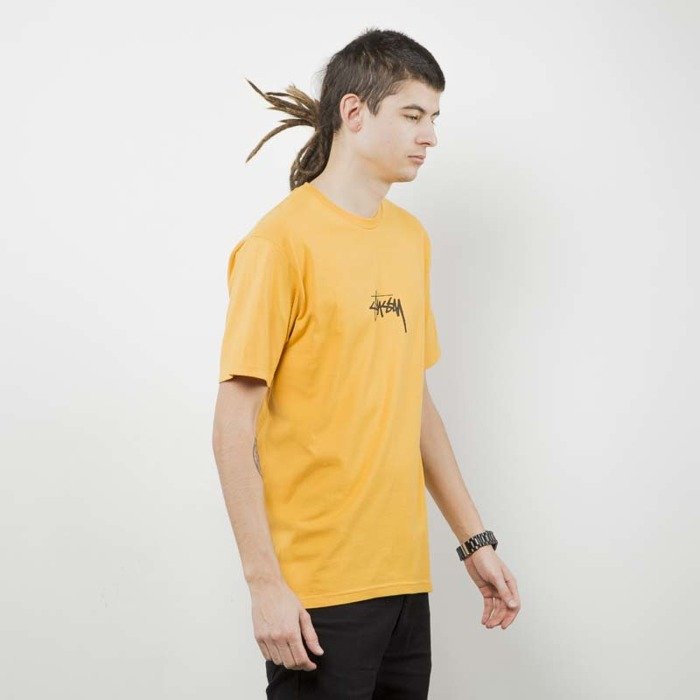 Stussy t-shirt Stock Tee mustard | Bludshop.com