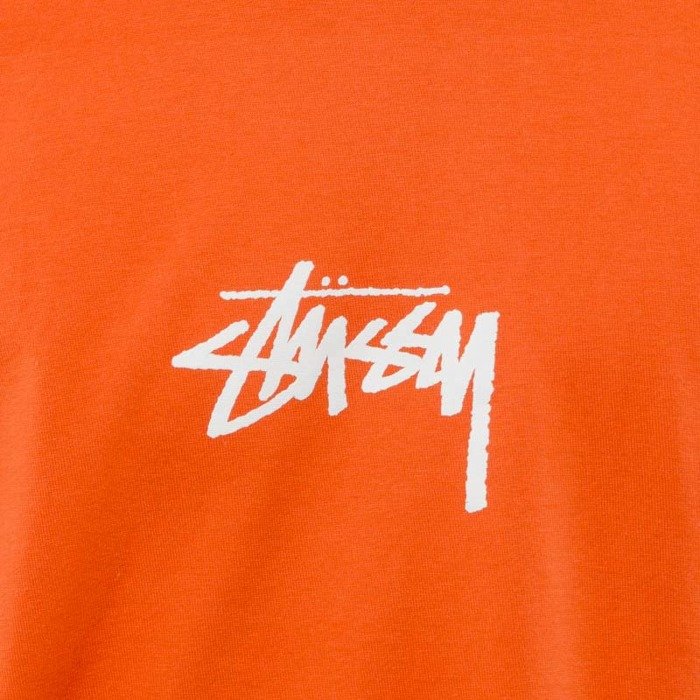 Stussy t-shirt Stock Tee orange | Bludshop.com