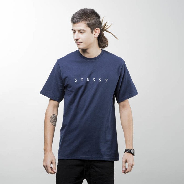 Stussy t-shirt Tribe Box Tee navy | Bludshop.com