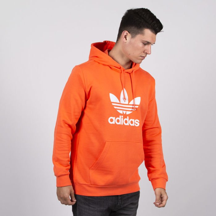 Sweatshirt Adidas Originals Trefoil Hoody true orange | Bludshop.com