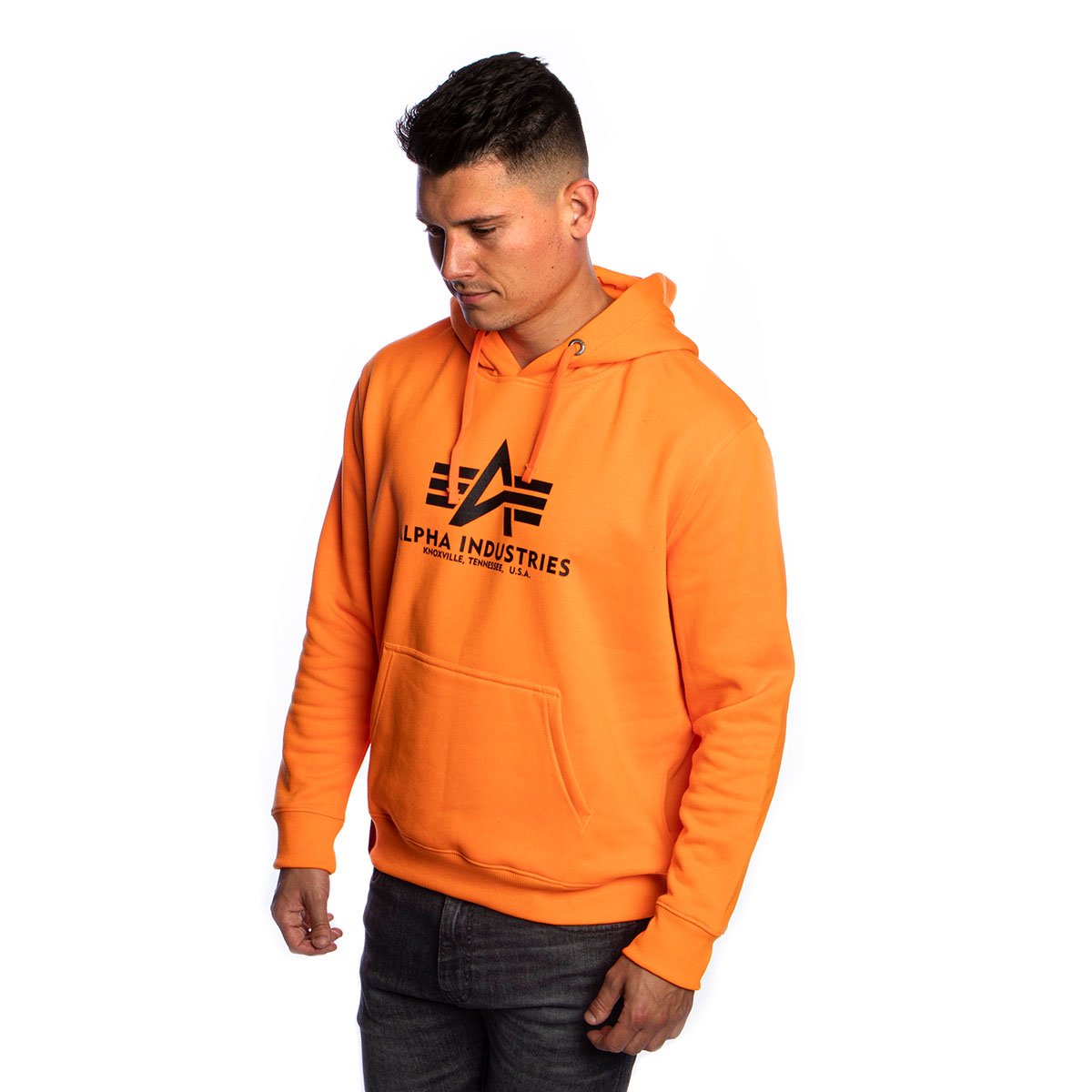 Industries Hoody Sweatshirt neon/orange Basic Neon Alpha