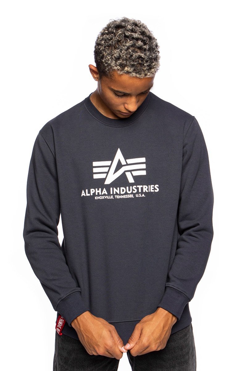Sweatshirt Alpha Basic Sweater Industries navy