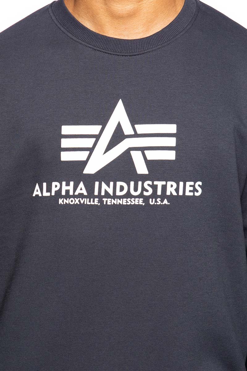 Sweatshirt Alpha navy Sweater Basic Industries