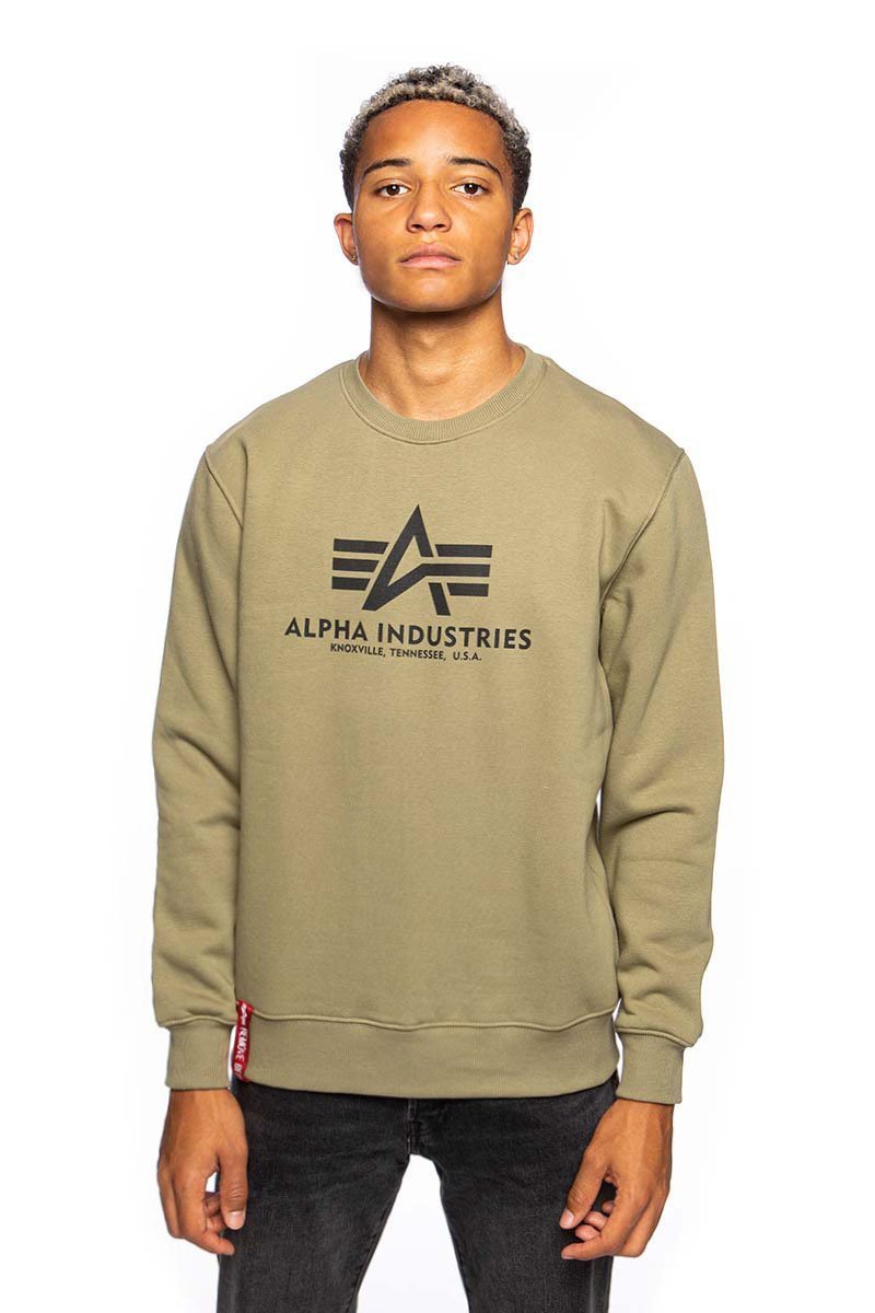 olive Sweatshirt Industries Basic Sweater Alpha