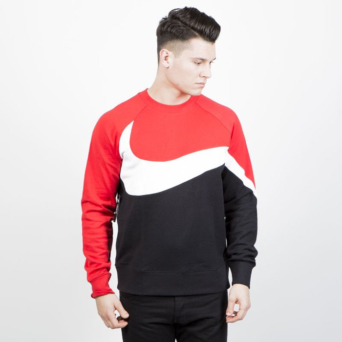 nike red and black sweatshirt