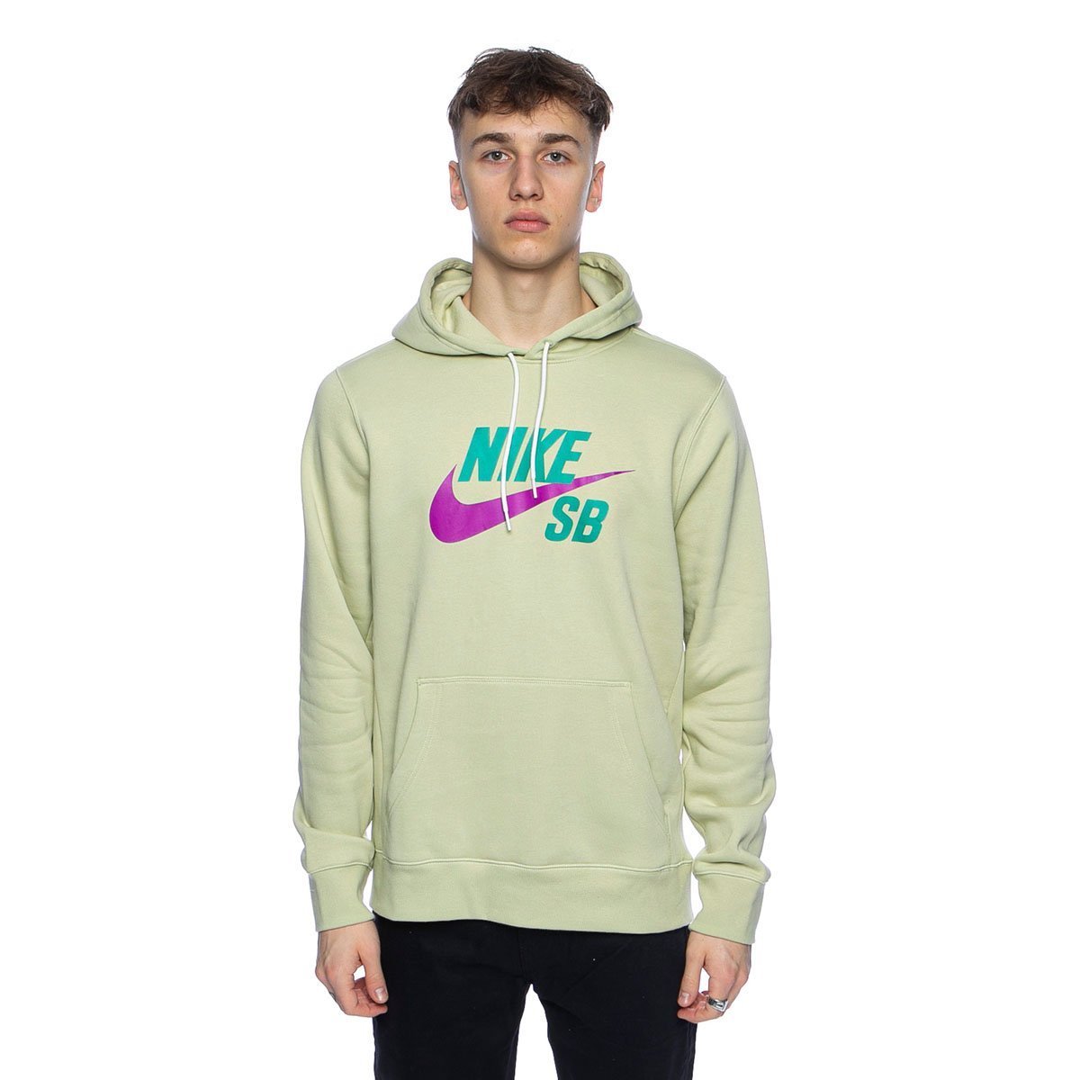 Sweatshirt Nike SB Icon Hoodie Po Essential olive | Bludshop.com