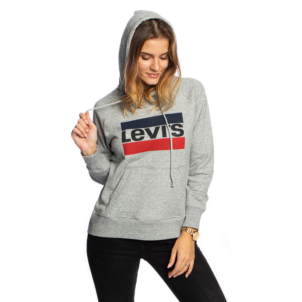 Sweatshirt WMNS Levi's Graphic Sport Hoodie grey heather (35946-0000) |  