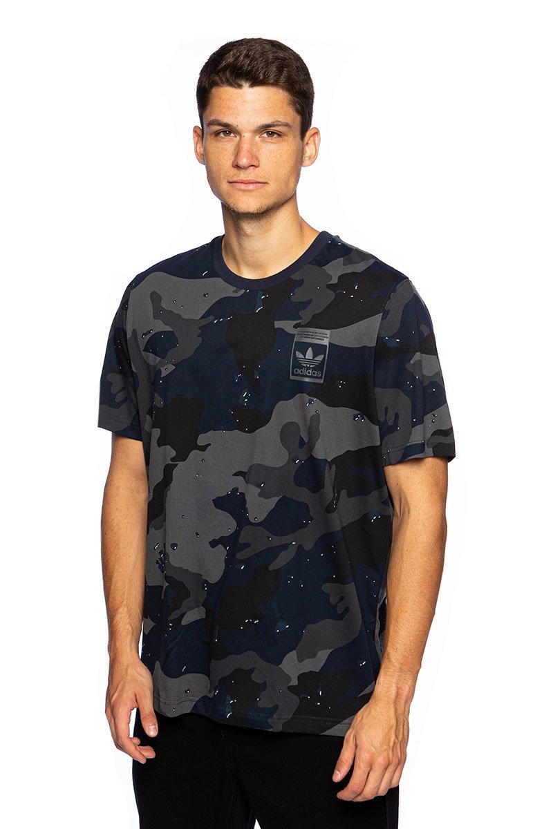 Adidas blue cheap camo shirt