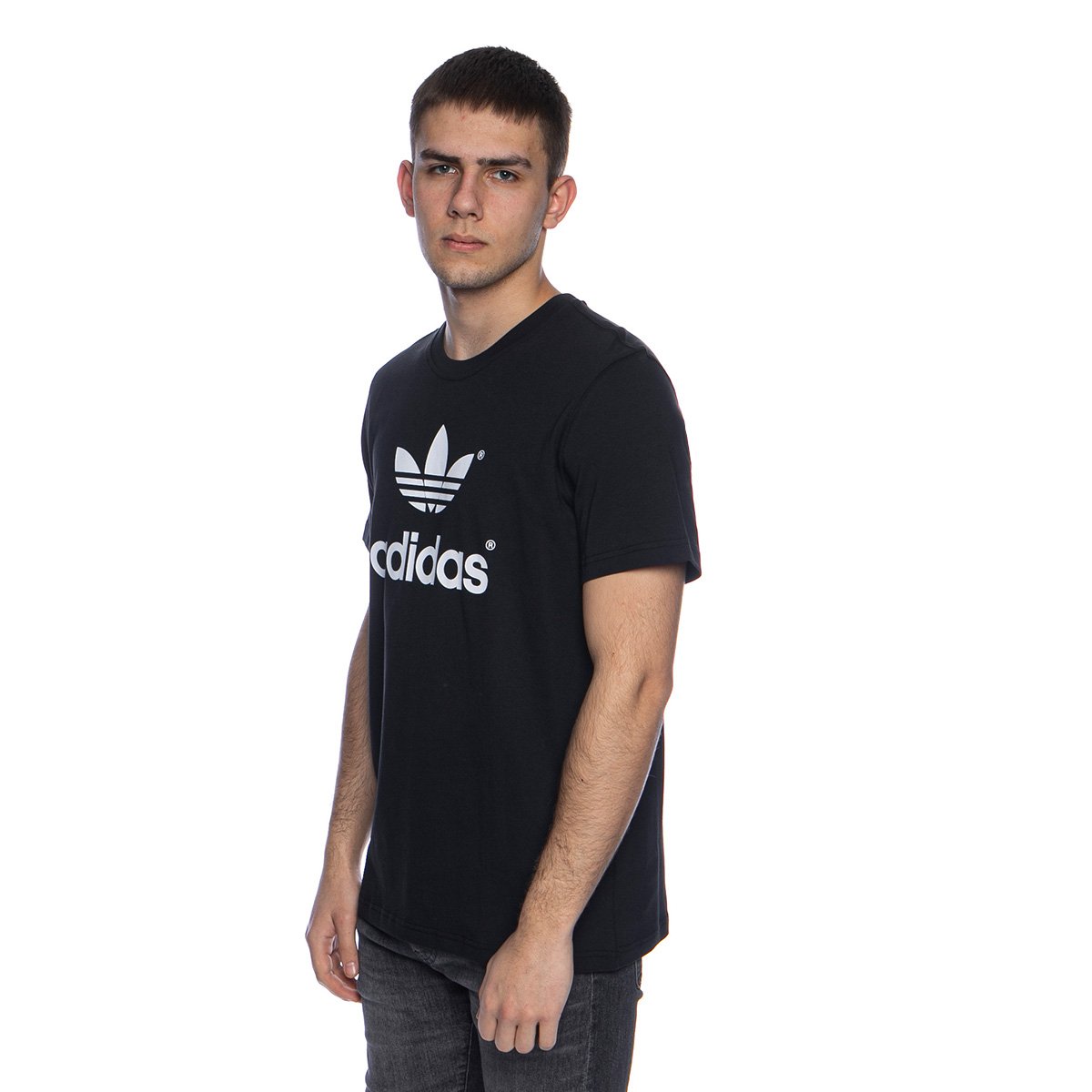 T-shirt Adidas Originals Trefoil History 72 Tee black/white | Bludshop.com
