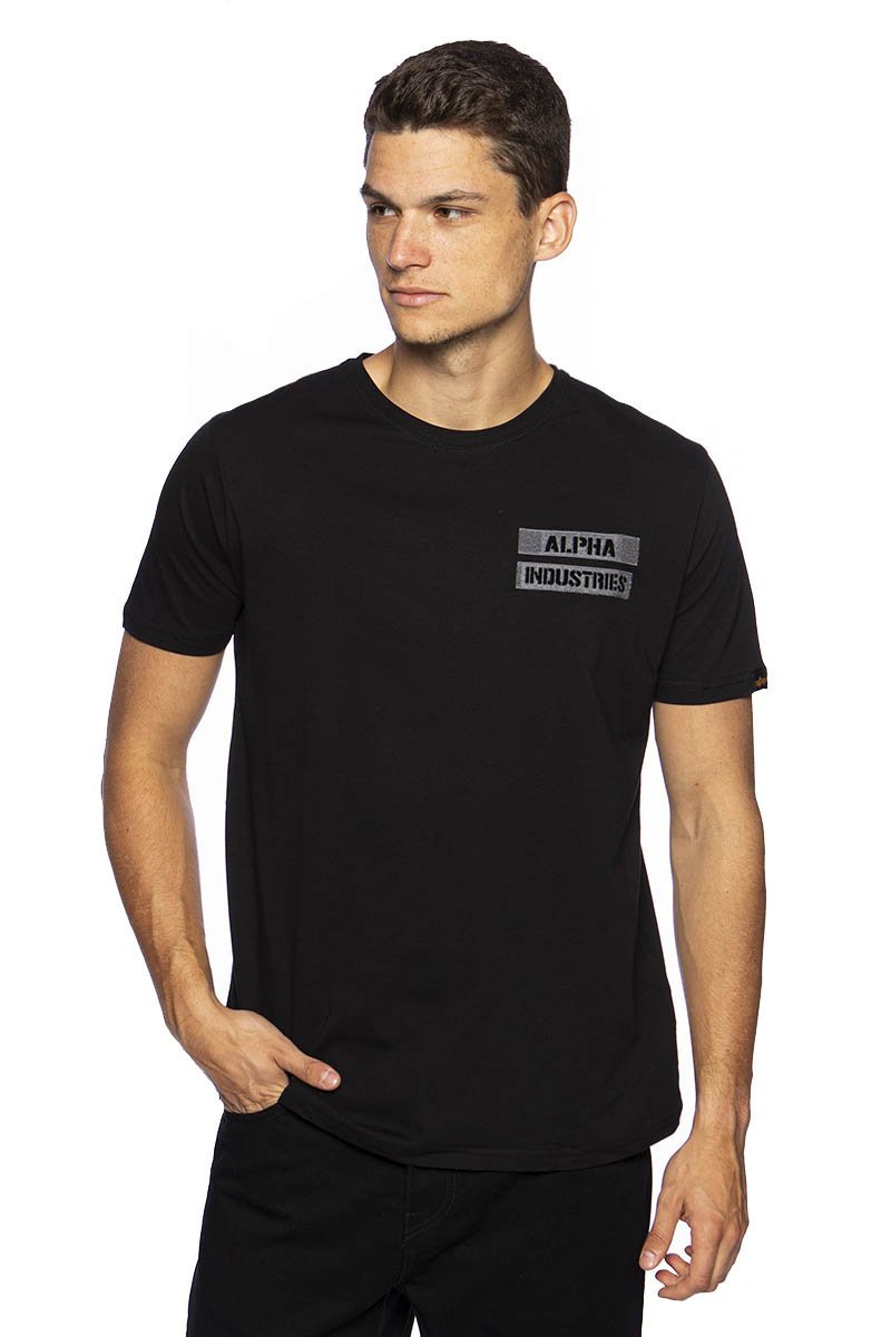 T-shirt Alpha Industries Dust Devil T-shirt black | Bludshop.com