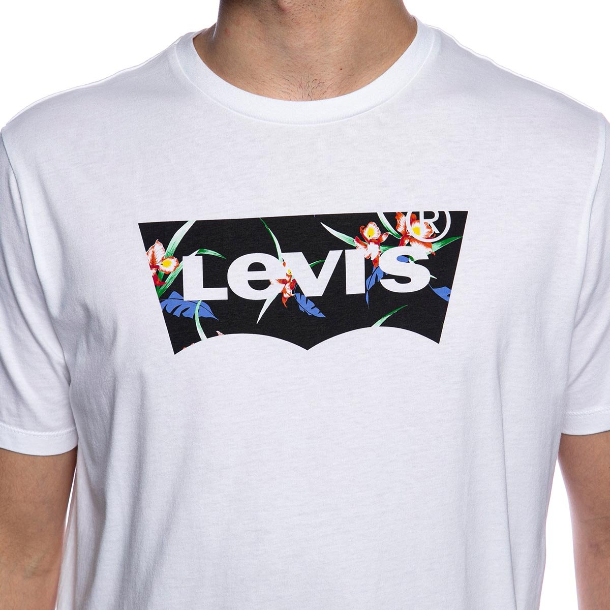 T-shirt Levi's Housemark Graphic Tee HM white/tropic | Bludshop.com