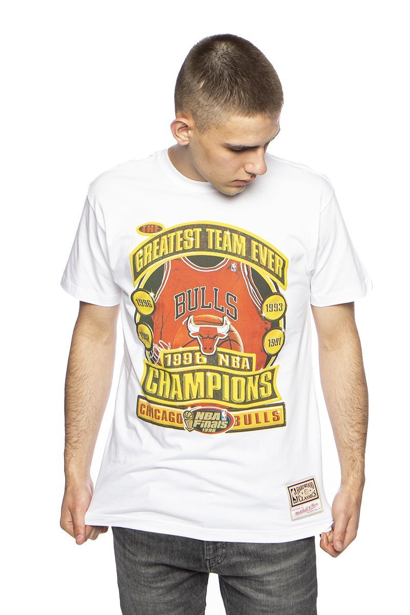 Men's T-Shirt Mitchell & Ness NBA Final Seconds Tee Bulls White