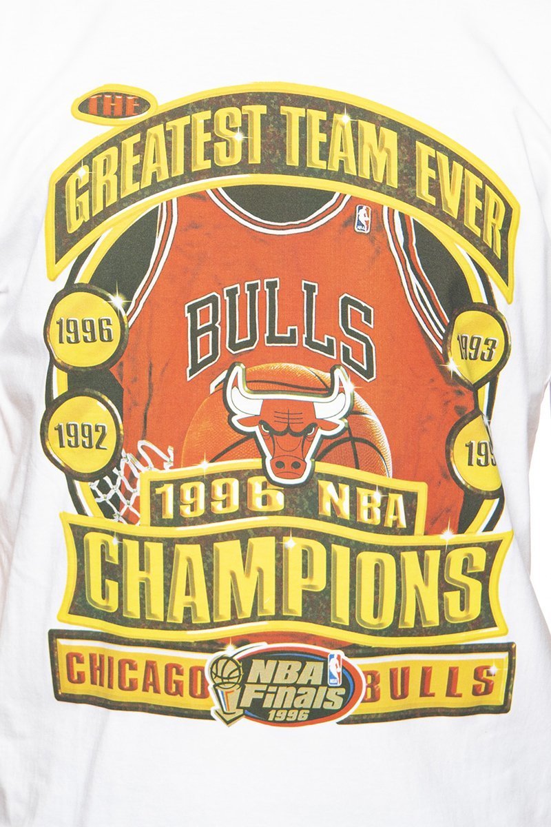 Mitchell & Ness Chicago Bulls Champions Print Men's T-Shirt White