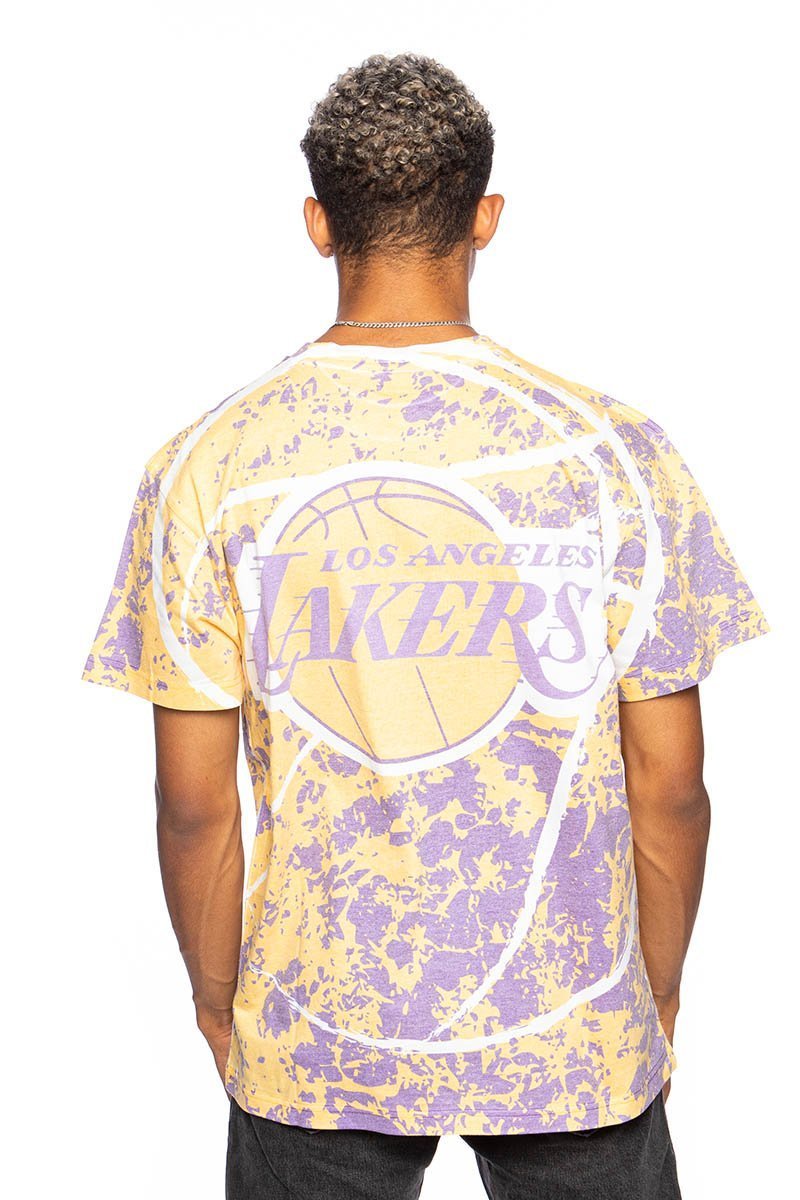 Mitchell & Ness Los Angeles Lakers Jumbotron Sublimated T-Shirt Gold