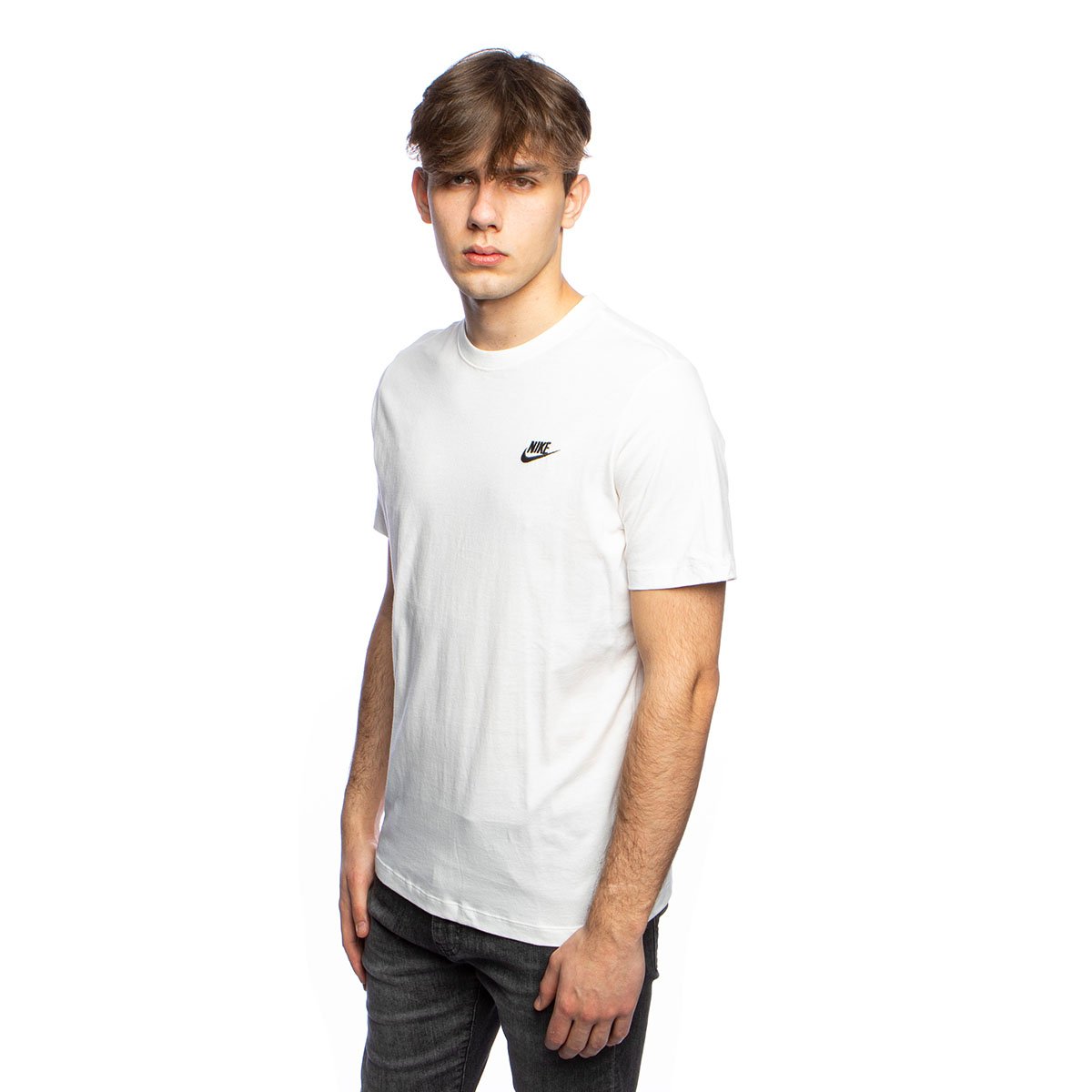 Nike NSW Club Tee Silver Pine/White - AR4997-352