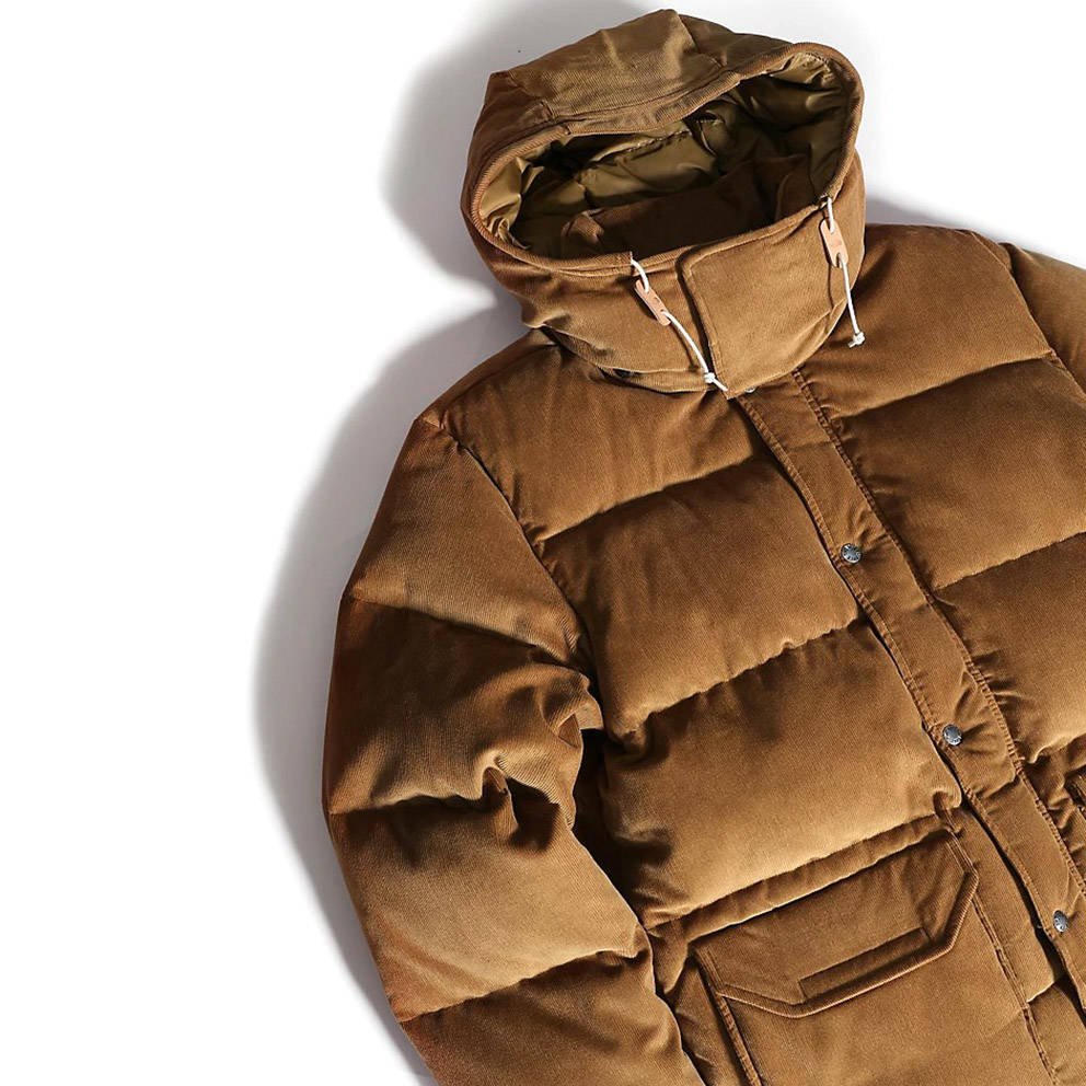 The North Face Sierra Down Corduroy Parka utility brown | Bludshop.com