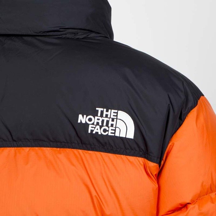 North face sale persian orange nuptse