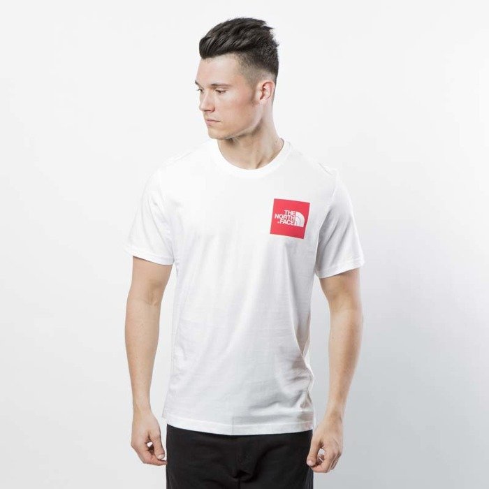 The North Face Fine T-Shirt, TOCEQ5LB1 White / Red