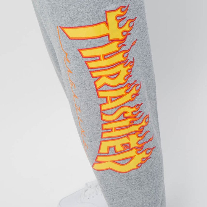 Thrasher Flame Sweatpants heather gray