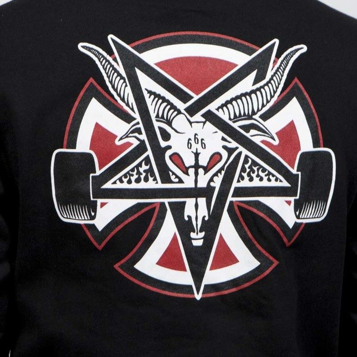 Thrasher x Independent Pentagram Cross Pullover Hooded black | Bludshop.com