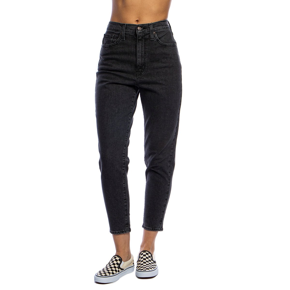WMNS Jeans Pants Levi's High Waisted Mom Jeans washed grey 