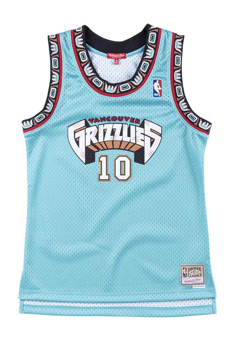 WMNS Mitchell & Ness Vancouver Grizzlies #10 Mike Bibby Womens Swingman ...