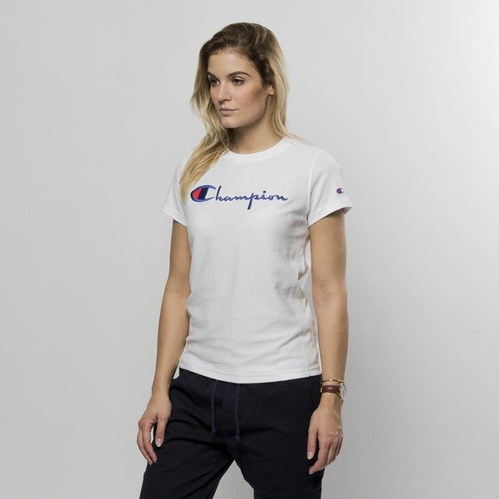Women t-shirt Champion Haft Logo white - Bludshop.com