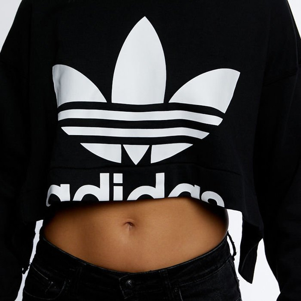 Adidas cut out sweatshirt hotsell