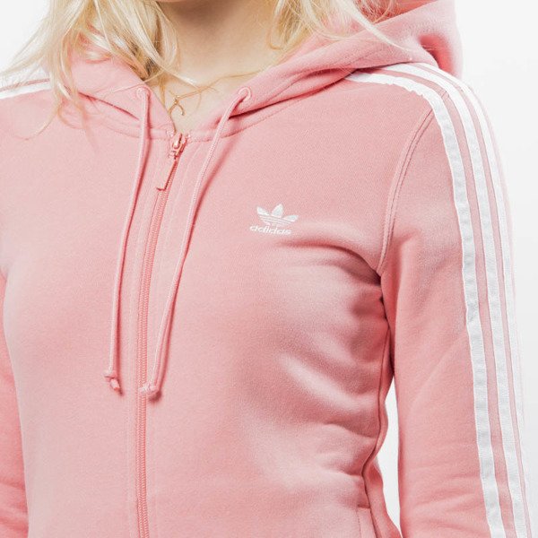 pink adidas zip hoodie