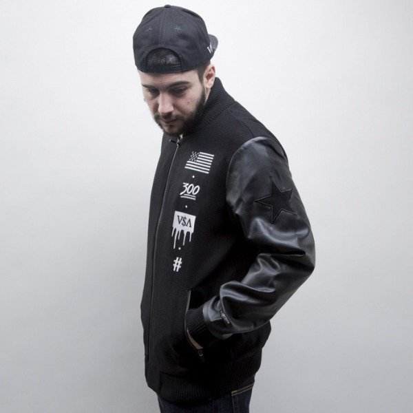 Cayler & Sons Black Label jacket V$A Varsity Jacket black / white (BL ...