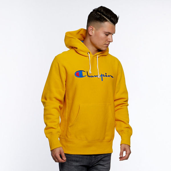 Champion Sweatshirt Reverse Weave Hoodie yellow | Bludshop.com