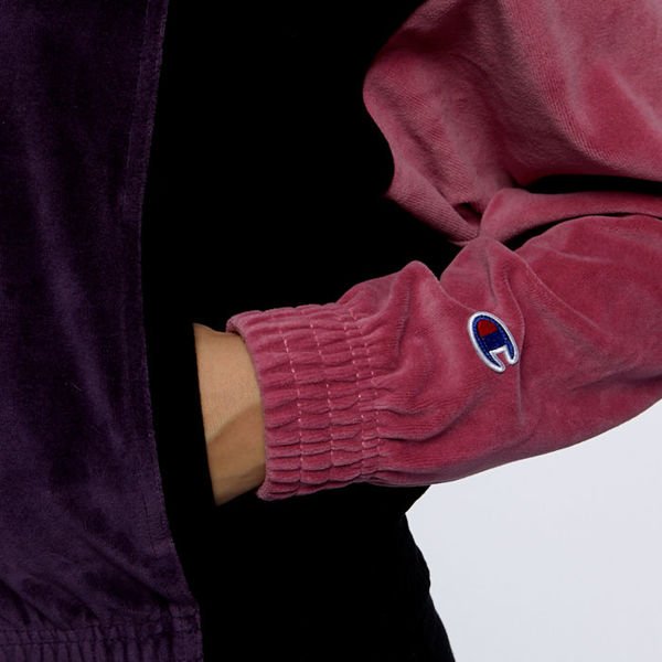 Champion velour track discount jacket