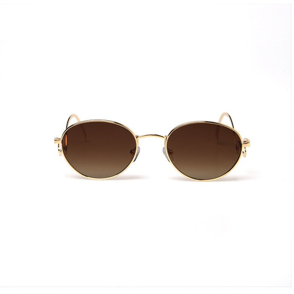 Jeepers Peepers Sunglasses Round Gold With Squiggle Temples (JP181010