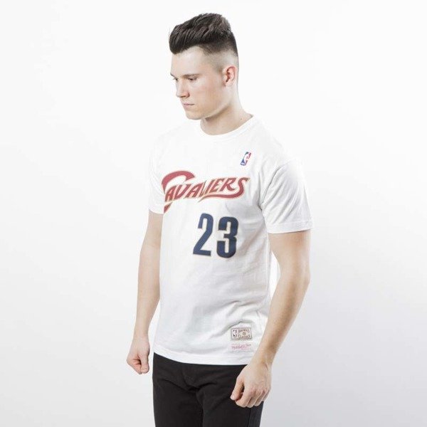 Cleveland Cavaliers #23 LeBron James White Name & Number T-Shirt