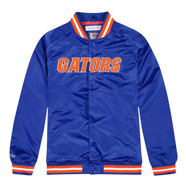 Mitchell & Ness Florida Gators Lightweight Satin Jacket royal ...