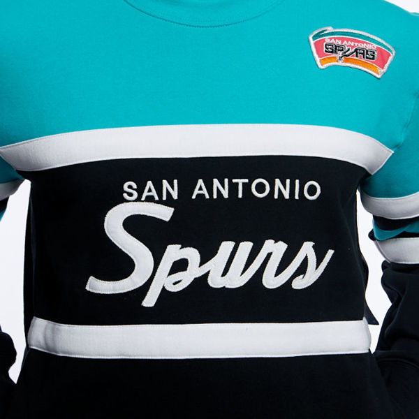 SAN ANTONIO SPURS Basketball Mitchell & Ness Crewneck Sweatshirt