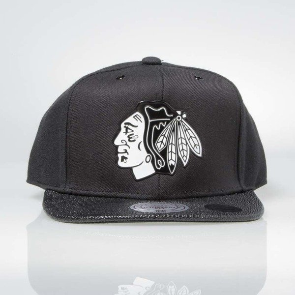 Mitchell & Ness snapback Chicago Blackhawks black INTL042 Ultimate ...