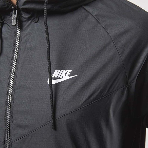 NIKE NSW SPORTSWEAR WINDRUNNER HOODED FULL ZIP JACKET BLACK 727324 010 sz M