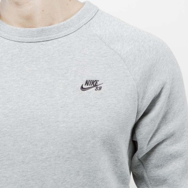 Nike SB crewneck Icon Fleece dark grey heather 800153-063 | Bludshop.com