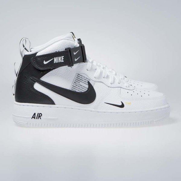 Sneakers Nike Air Force 1 1 Mid 07 Lv8 White Black Tour Yellow 804609 103