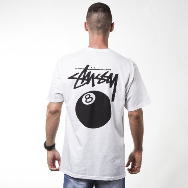Stussy t-shirt 8 Ball white | Bludshop.com