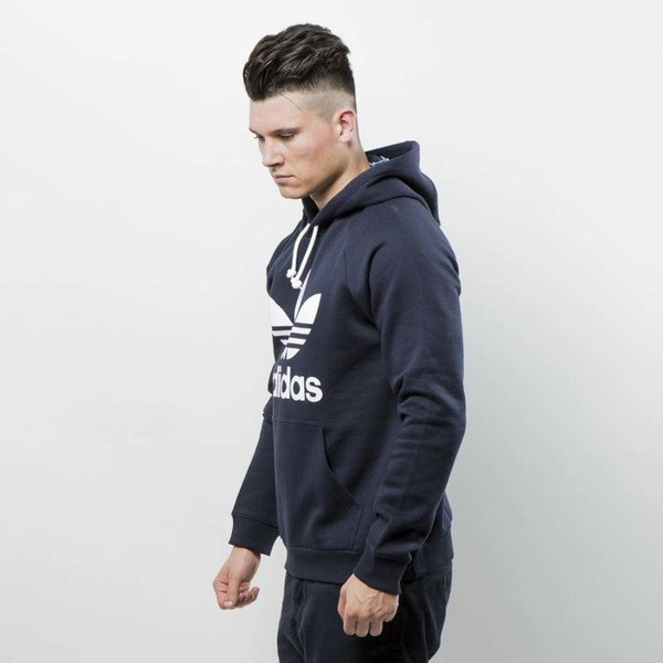 Adidas trefoil shop hoodie legend ink