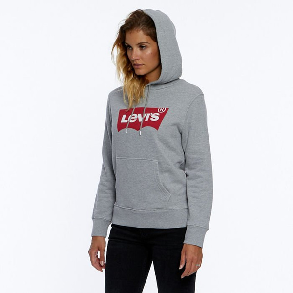 Sweatshirt WMNS Levi s Graphic Po Hoodie B grey heather Bludshop