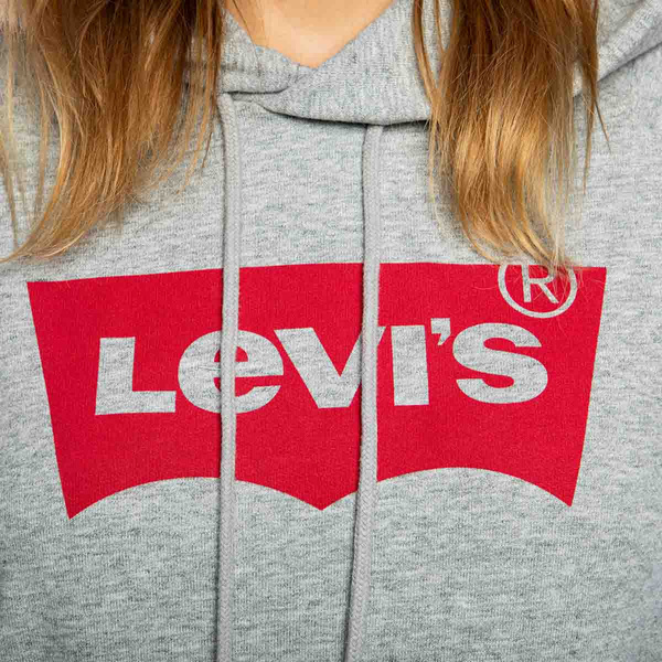 Levi's graphic sports hoodie grey hotsell