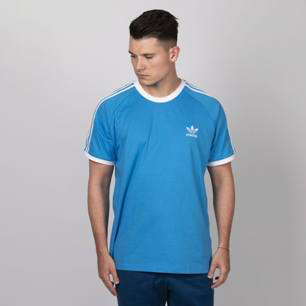 T-shirt Adidas Originals 3-Stripes Tee shock cyan | Bludshop.com