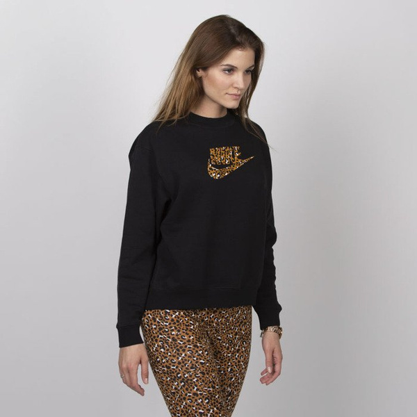 Women Sweatshirt Nike Sportswear Animal Print black | Bludshop.com