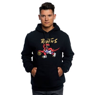 toronto raptors men's mitchell and ness gold dribble hoodie