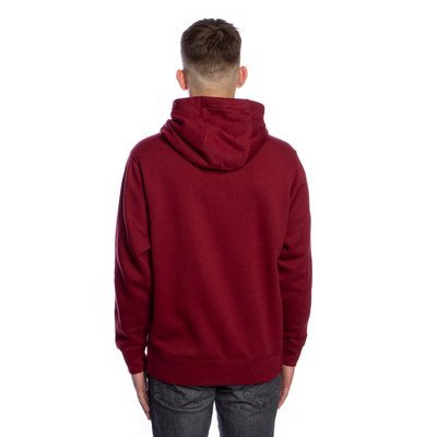 nike club hoodie burgundy