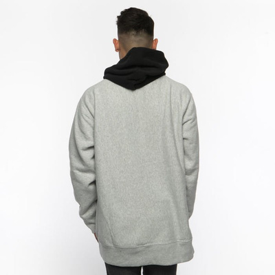 Bluza Champion Sweatshirt Reverse Weave Oversized Hoodie light grey heather/black