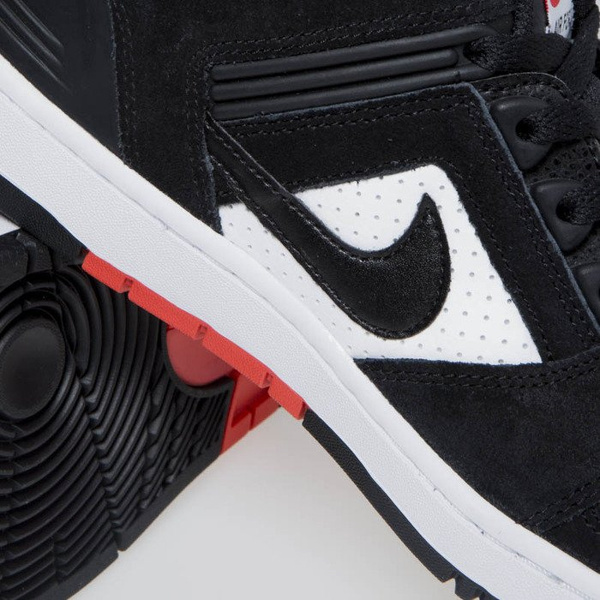Sneakers buty Nike Air Force II Low black/black-white-hebanero red (AO0300-006)
